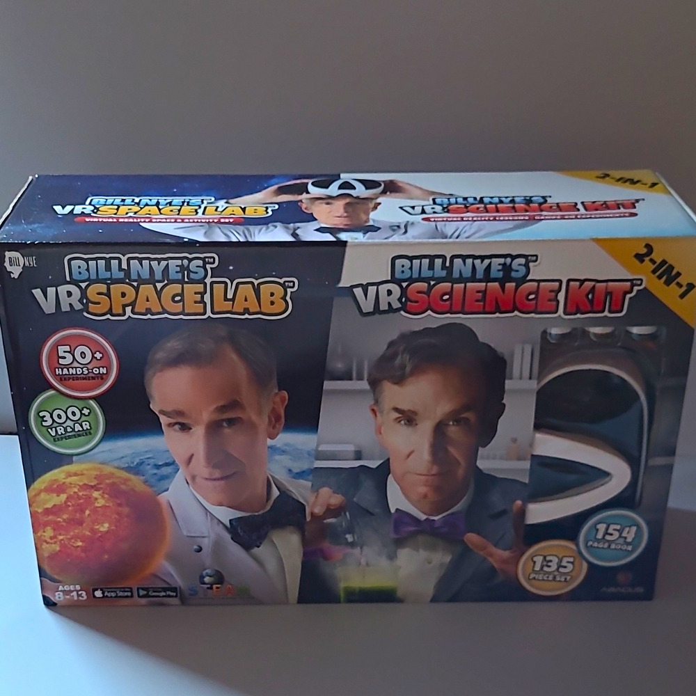 NEW Bill Nye VR Science Kit & VR Space Lab 2-in-1 Combo Pack STEM Abacus Brands